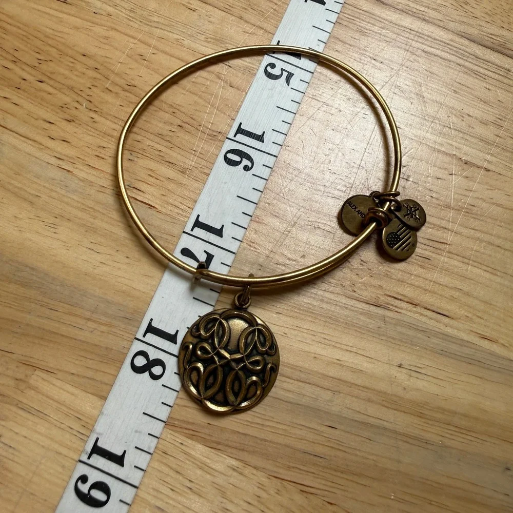 Boho Spiritual Path of Life Expandable Bangle Alex and Ani Rafaelian‎ Gold